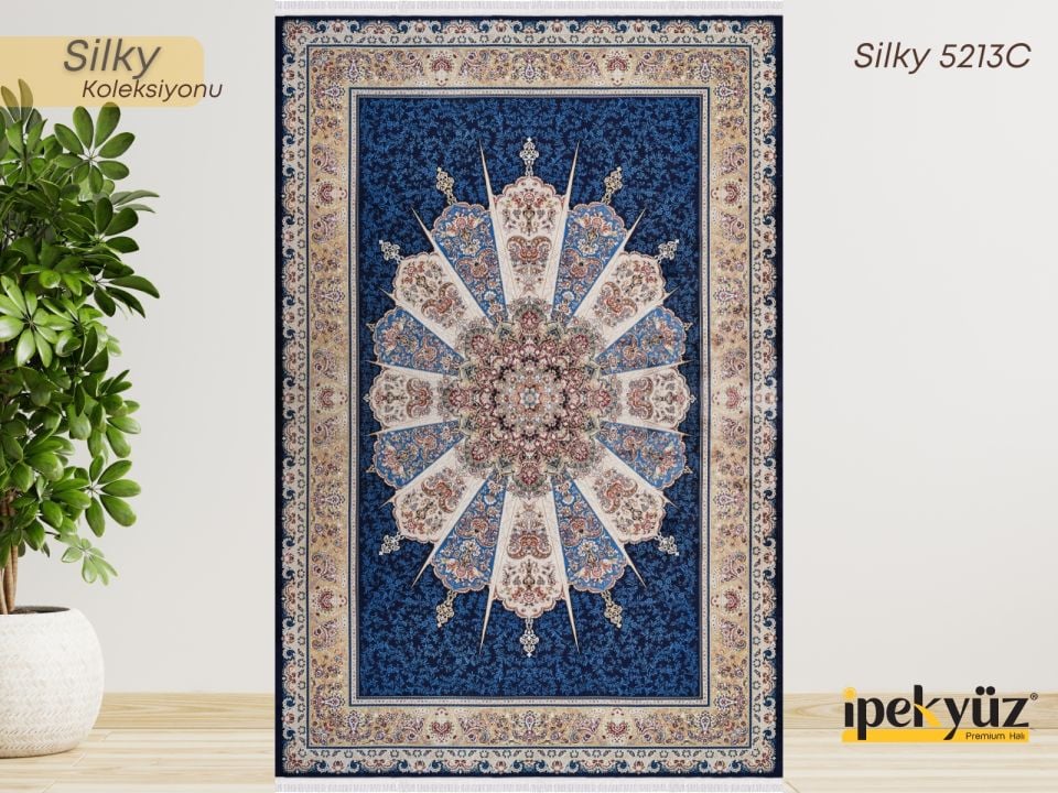 Silky 5213C İpeksi El Dokuma Şıklığı Lüks Salon Halısı