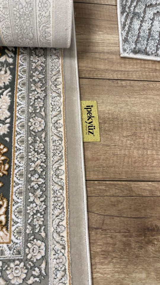 Şato Serisi 5196C Klasik Turkuaz-Taba Lüks Salon Halısı