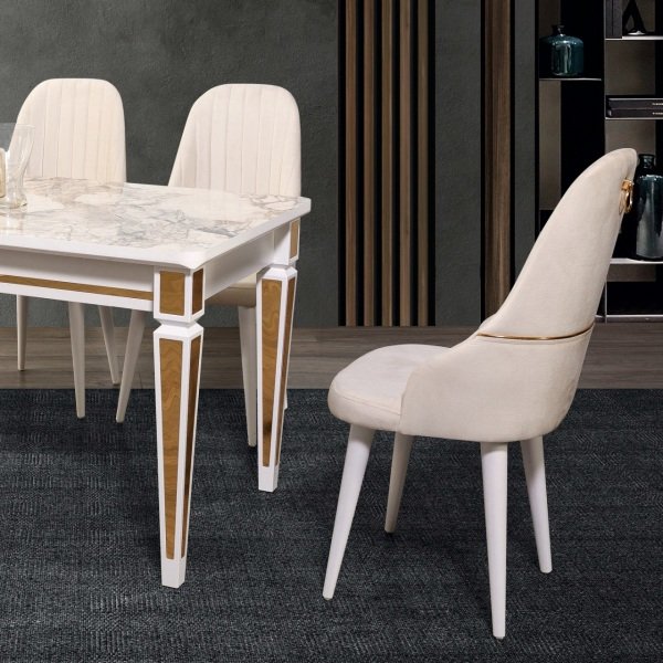 Şato Sandalye Yeni Model Gold Ve Gümüş Fitilli