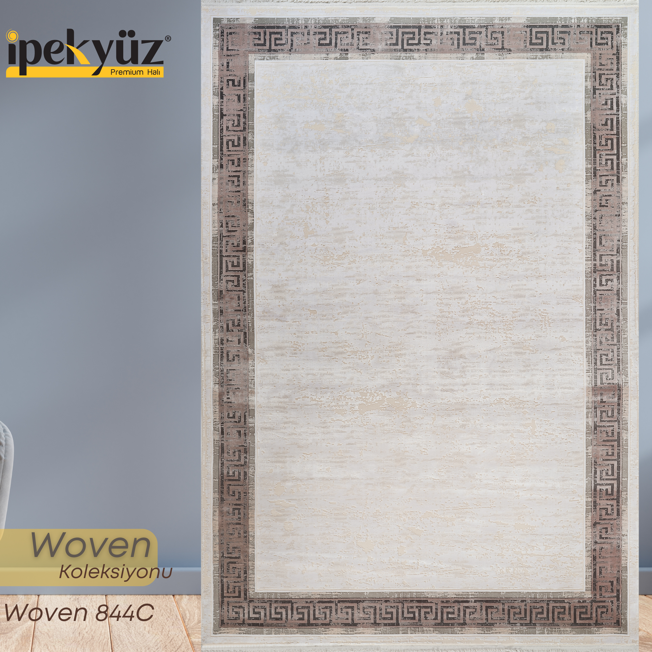 Woven Serisi 844C Premium Modern Salon Halısı