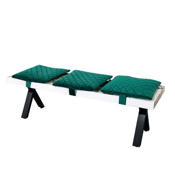 Otantik Masa  100B Beyaz Mermer Masa X Ayaklı
